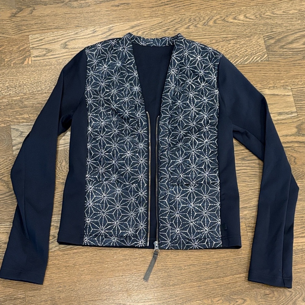 Lululemon Cardigan & Again Exploded Shashiko Star Zip Up Sz XS (2-4)